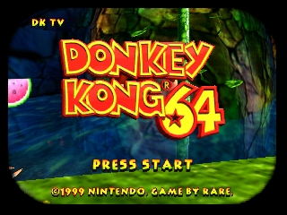 Donkey Kong 64 (USA) Title Screen
